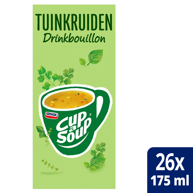 Cup-a-Soup Unox heldere bouillon tuinkruiden 26x175ml