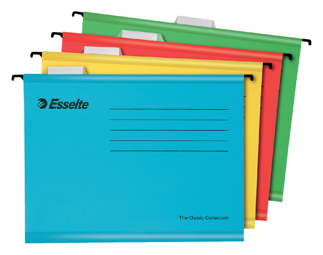 Hangmap Esselte Classic folio V-bodem geel