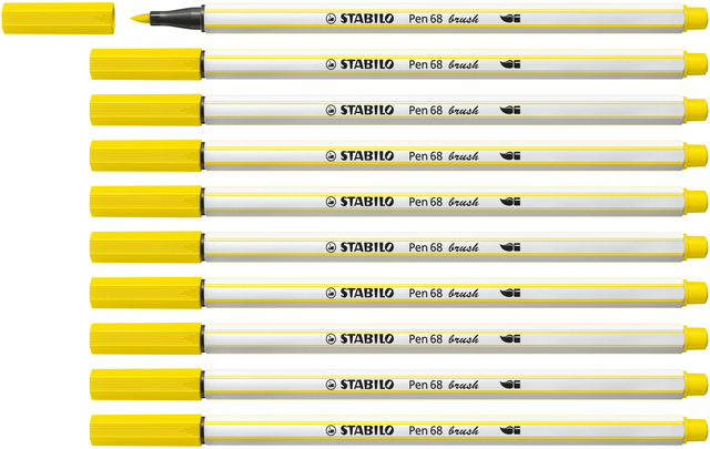 Brushstift STABILO Pen 568/24 citroengeel