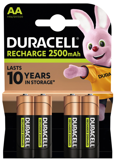 Batterij oplaadbaar Duracell 4xAA 2500mAh Ultra