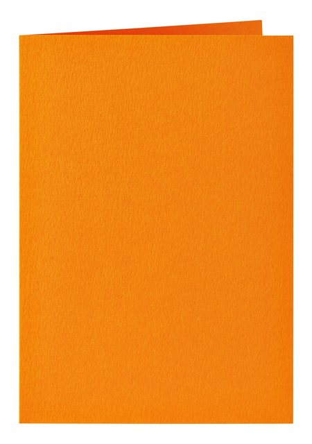 Correspondentiekaart Papicolor dubbel 105x148mm oranje pak à 6 stuks