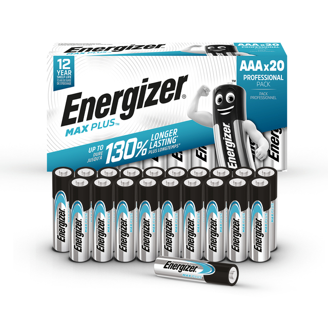 Batterij Energizer Max Plus 20xAAA alkaline