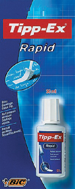 Correctievloeistof Tipp-ex Rapid 20ml blister à 1 stuk