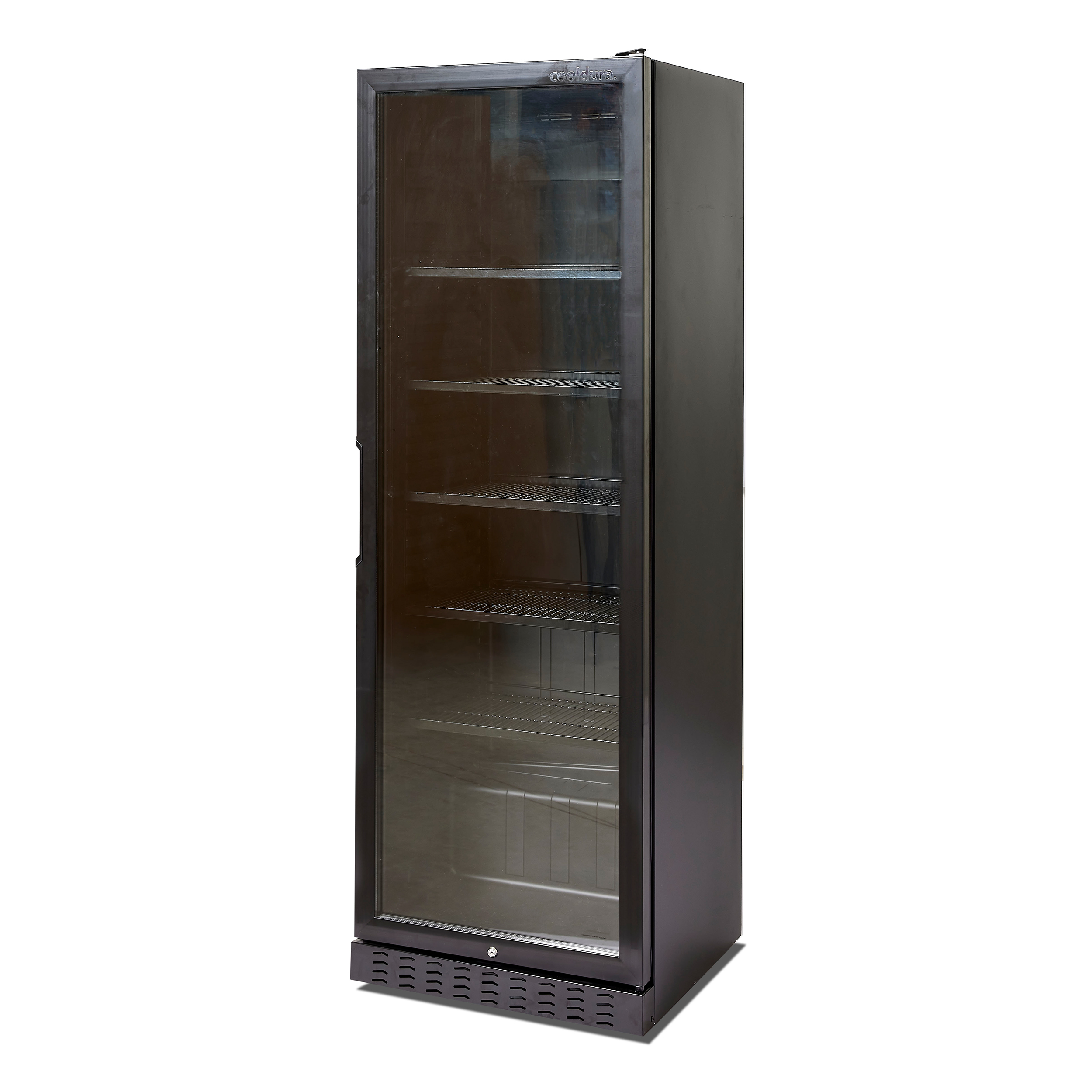 Cooldura Display Refrigerator LED - 380 Liter - Zwart