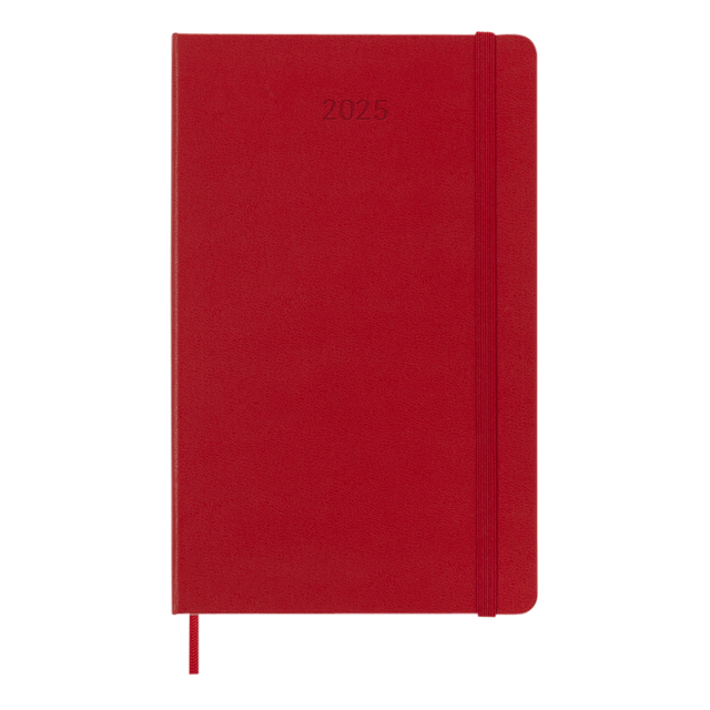 Agenda 2025 Moleskine 12M Planner Weekly 7dagen/1pagina large hc scarlet red