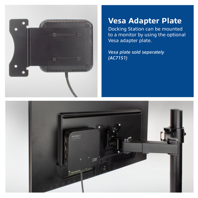 Dockingstation ACT USB-C Dual Monitor met Power Delivery