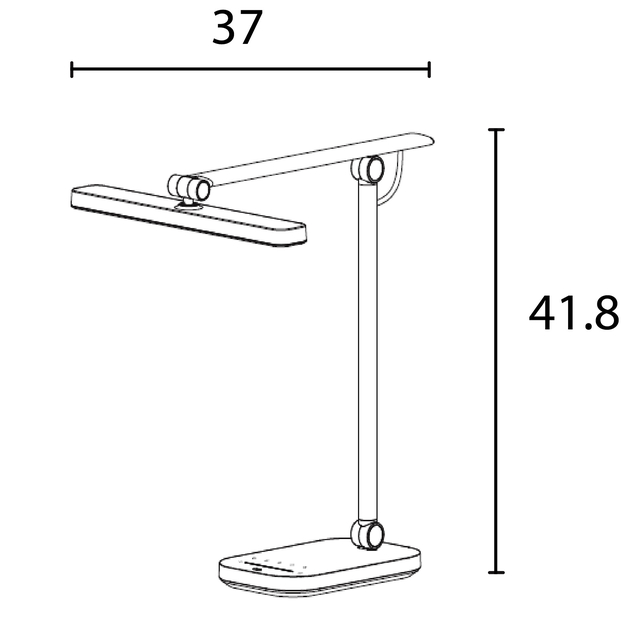 Bureaulamp Unilux Pureline led wit