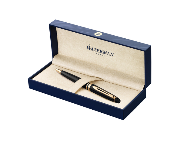 Balpen Waterman Expert black lacquer GT medium