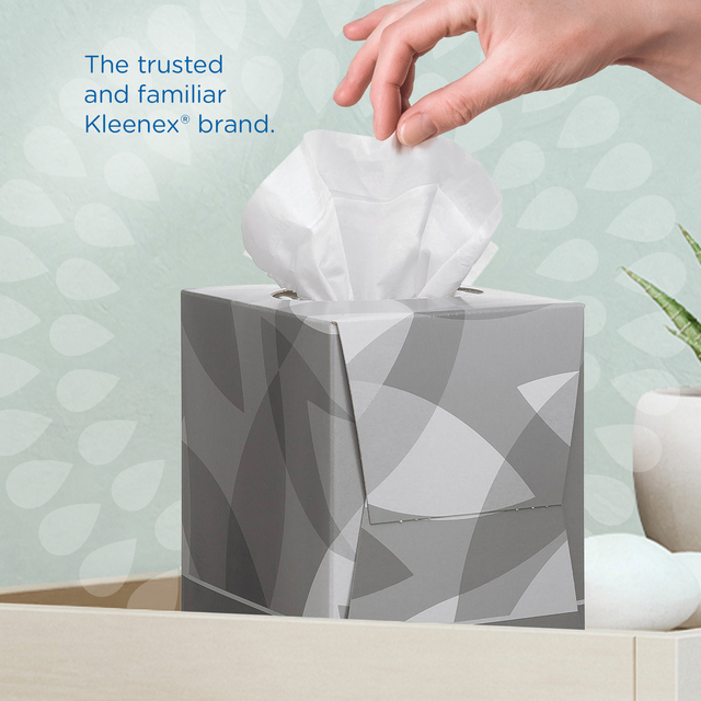 Facial tissues Kleenex 2-laags kubus 12x88stuks wit 8834