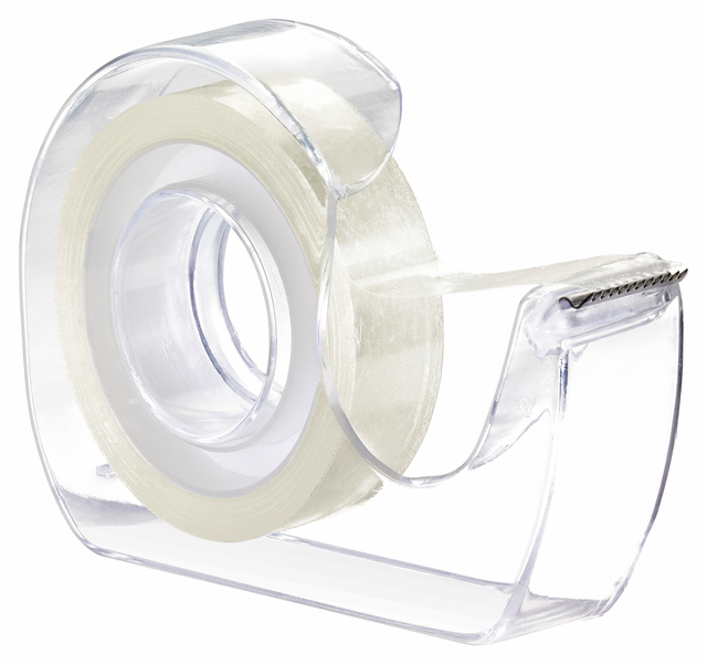 Tape tesafilm® dubbelzijdig  12mmx7,5m transparant met dispenser