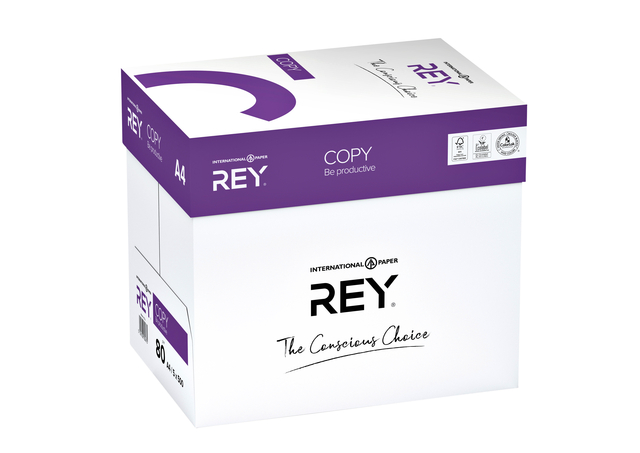 Kopieerpapier Rey Copy A4 80gr wit 500 vel