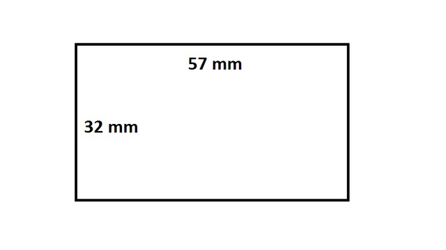 Labeletiket IEZZY Zebra 800262-125 57x32mm 25mm wit permanent 2100 stuks