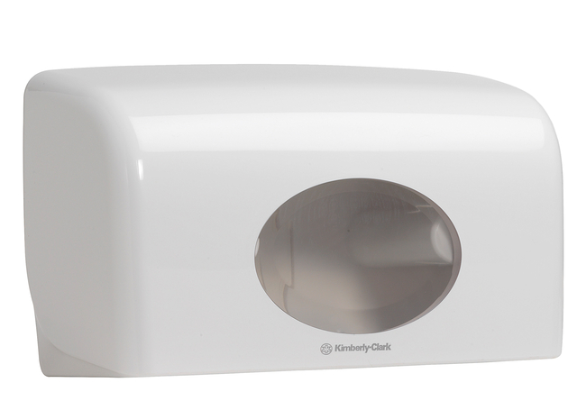 Toiletpapierdispenser Kimberly Clark Aquarius duo wit 6992