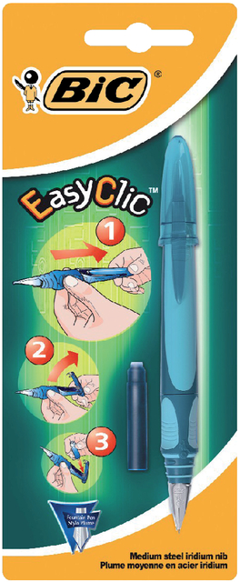 Vulpen Bic EasyClic medium blister à 1 stuk