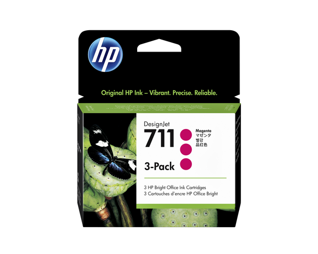 Inktcartridge HP CZ135A 711 rood