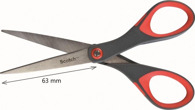 Schaar Scotch 18cm precision rood blister