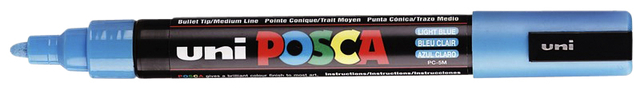 Verfstift Posca PC5M medium lichtblauw