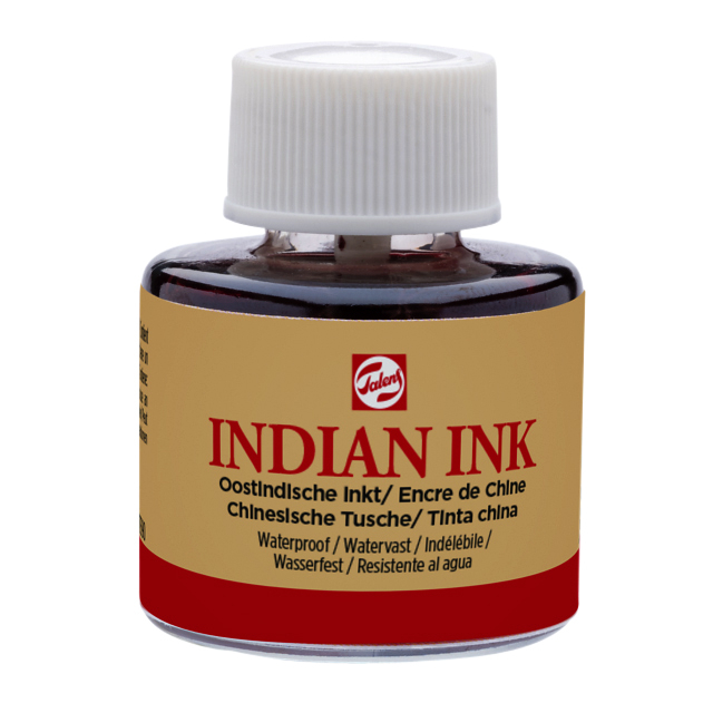 Oost-Indische inkt Talens zwart 11ml