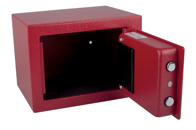 Kluis Pavo mini elektronisch 230x170x170mm rood