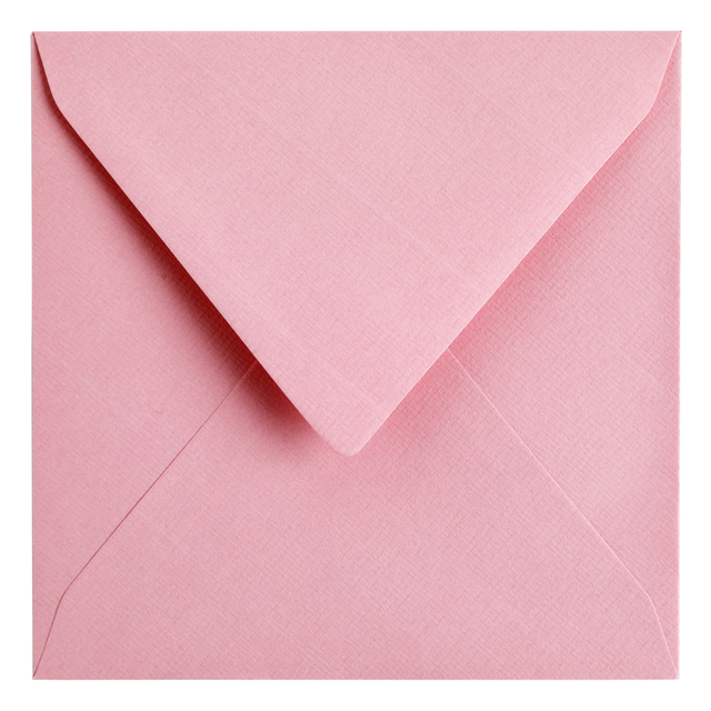 Envelop Papicolor 140x140mm babyroze pak à 6 stuks