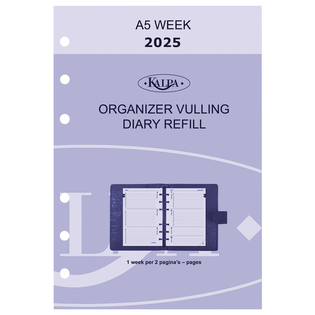 Agendavulling 2025 Kalpa A5 7dagen/2pagina's