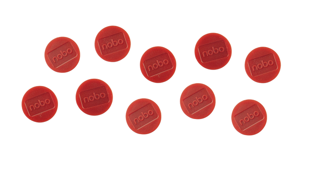 Magneet Nobo 32mm 800gr rood 10 stuks