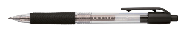 Gelschrijver Quantore gripdrukknop 0.7mm zwart