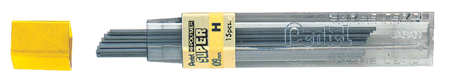 Potloodstift Pentel H 0.9mm zwart koker à 12 stuks