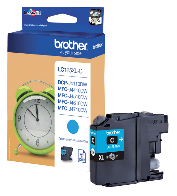 Inktcartridge Brother LC-125XLC blauw