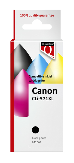 Inktcartridge Quantore alternatief tbv Canon CLI-571XL zwart