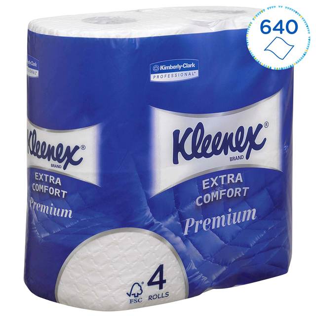 Toiletpapier Kleenex 4-laags 160 vel wit 8484